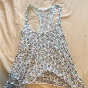 Light colored flowy tank top